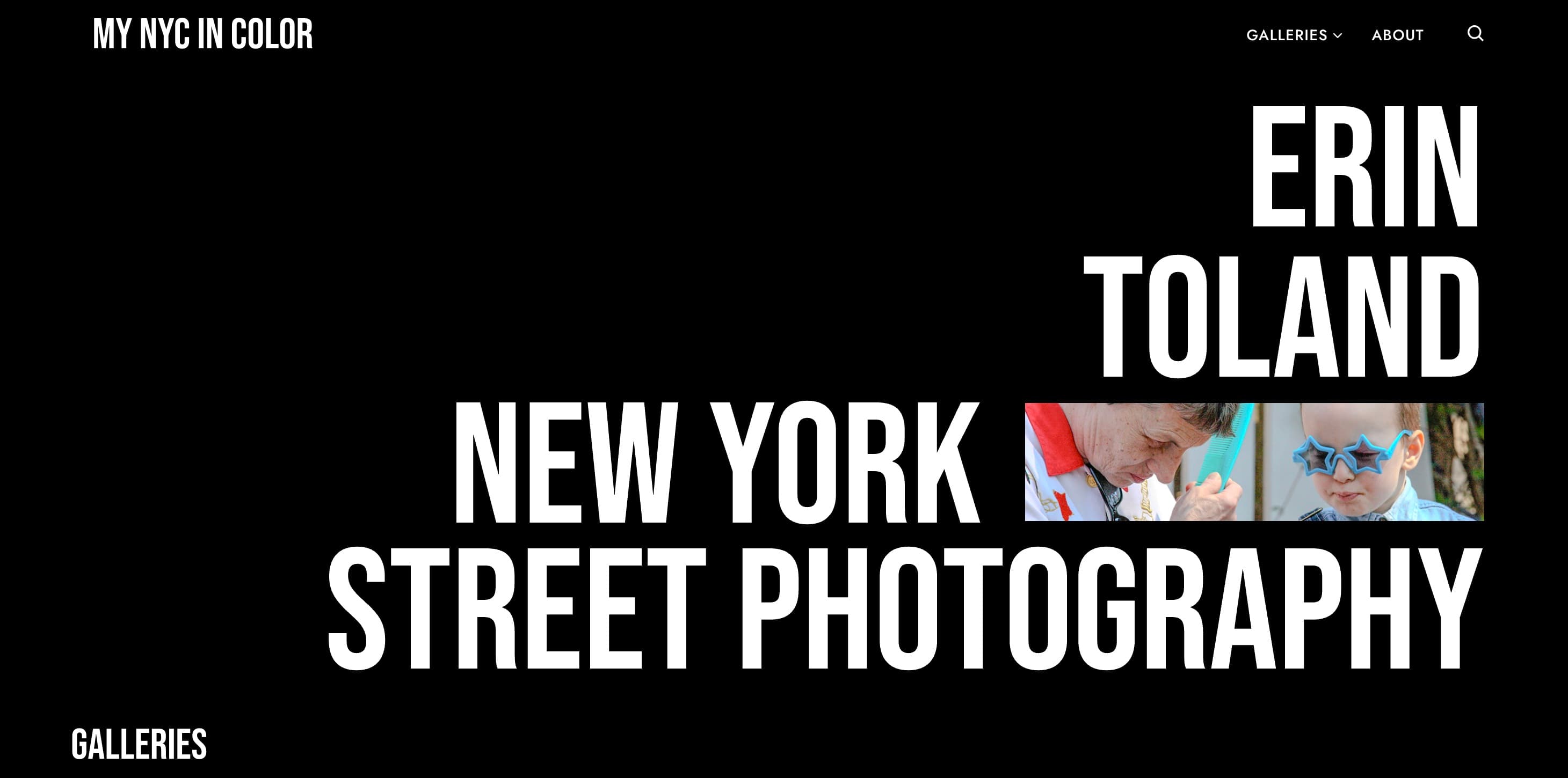 MY NYC in Color photographic archive on desktop